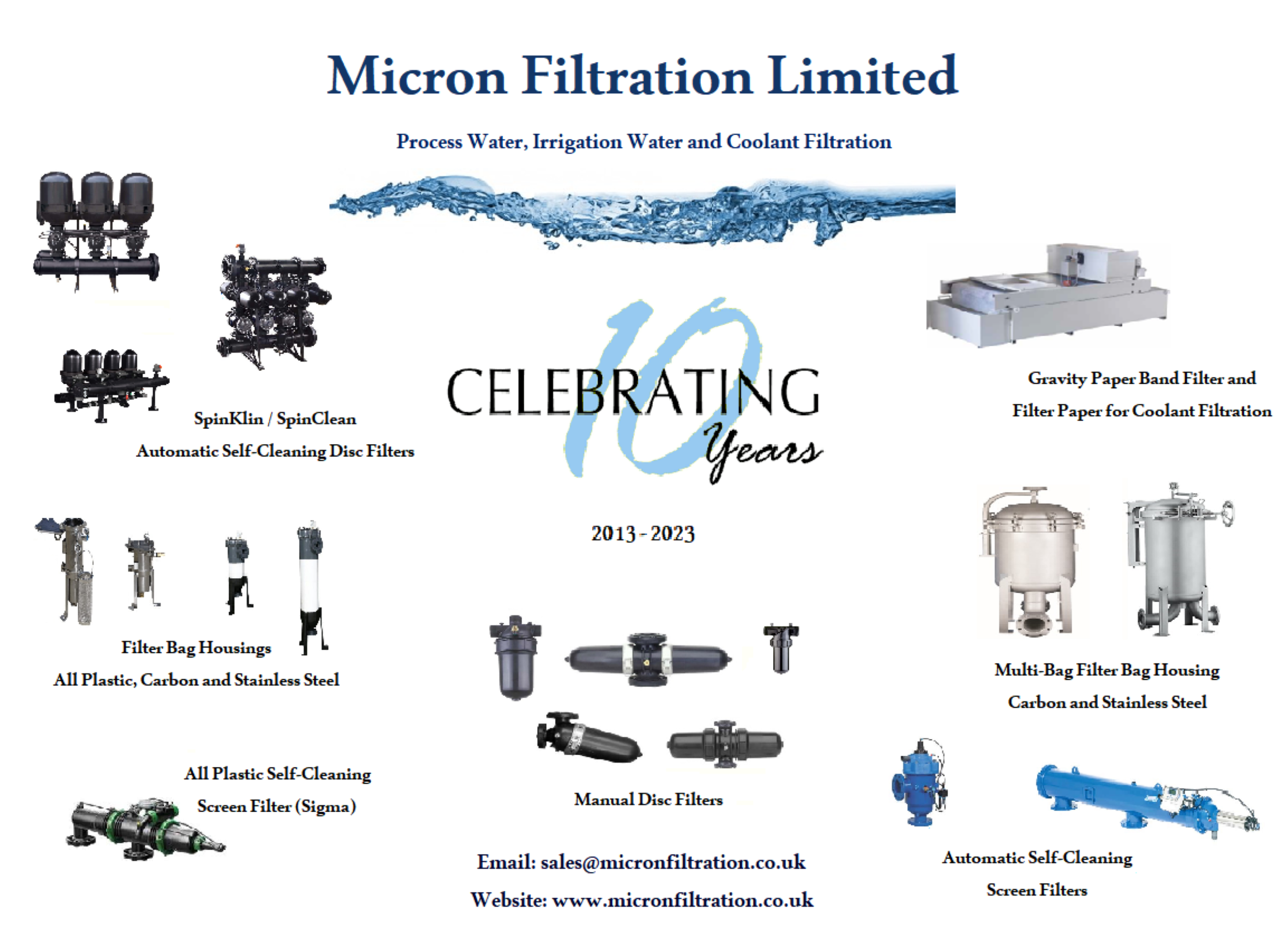 Filter Systems for Process Water, Irrigation Water and CNC Coolant Filtration